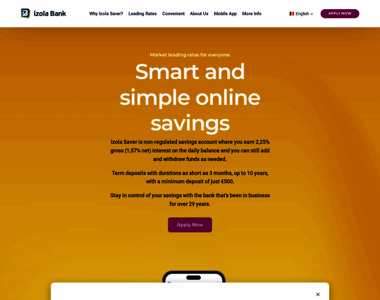 Savings.izolabank.com thumbnail