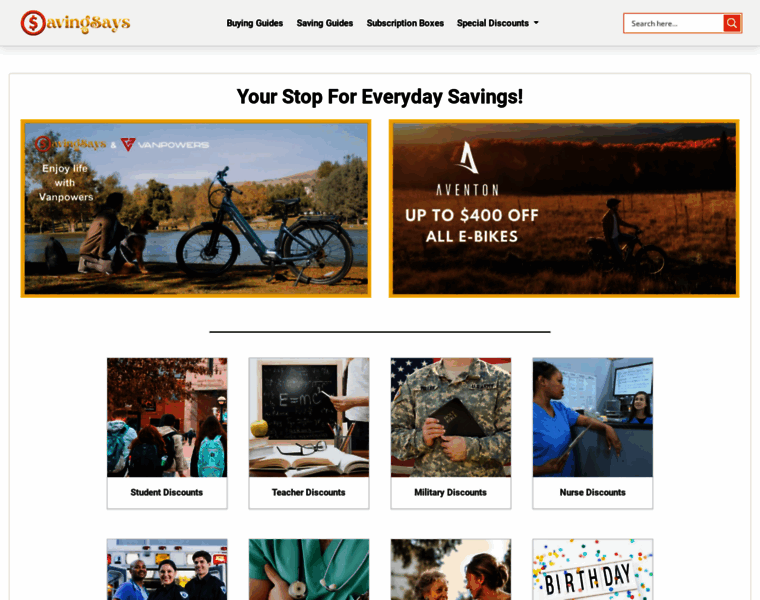 Savingsays.com thumbnail
