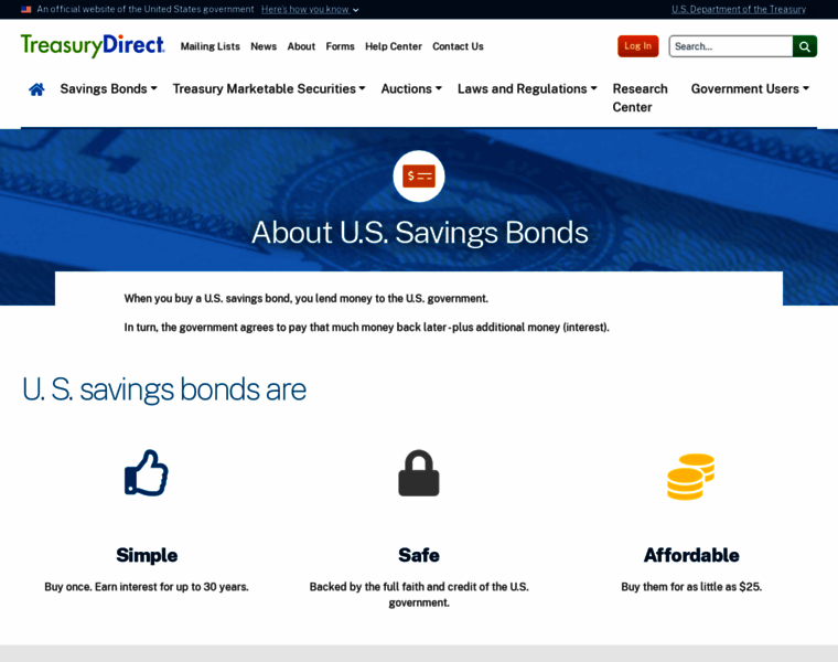 Savingsbonds.gov thumbnail