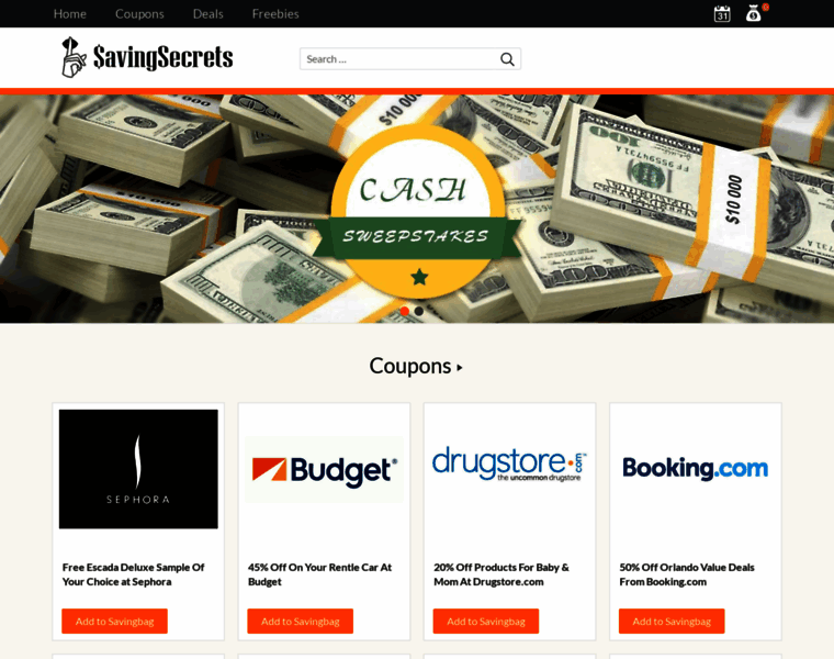 Savingsecrets.com thumbnail