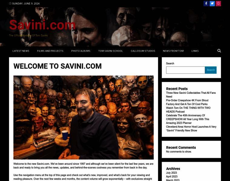 Savini.com thumbnail