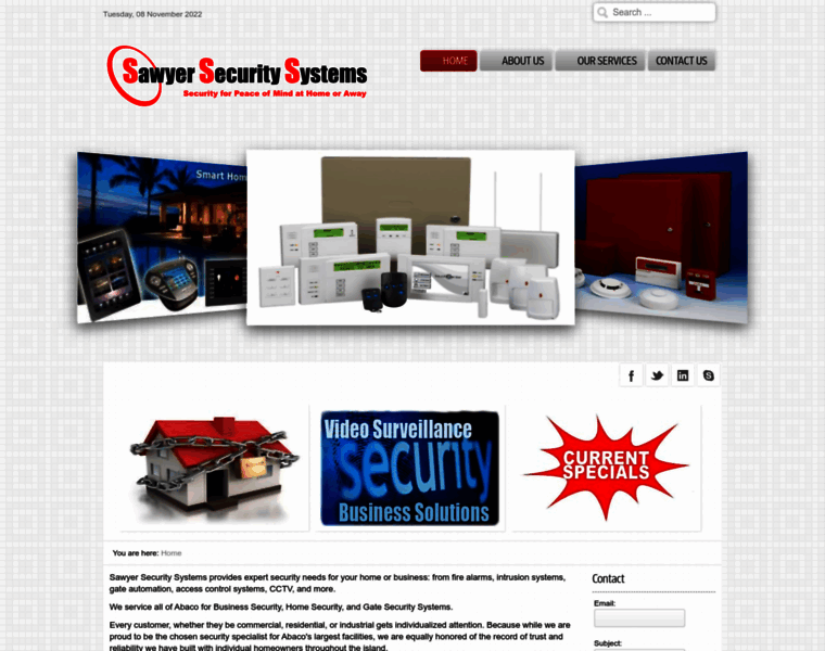 Sawyersecuritysystems.com thumbnail