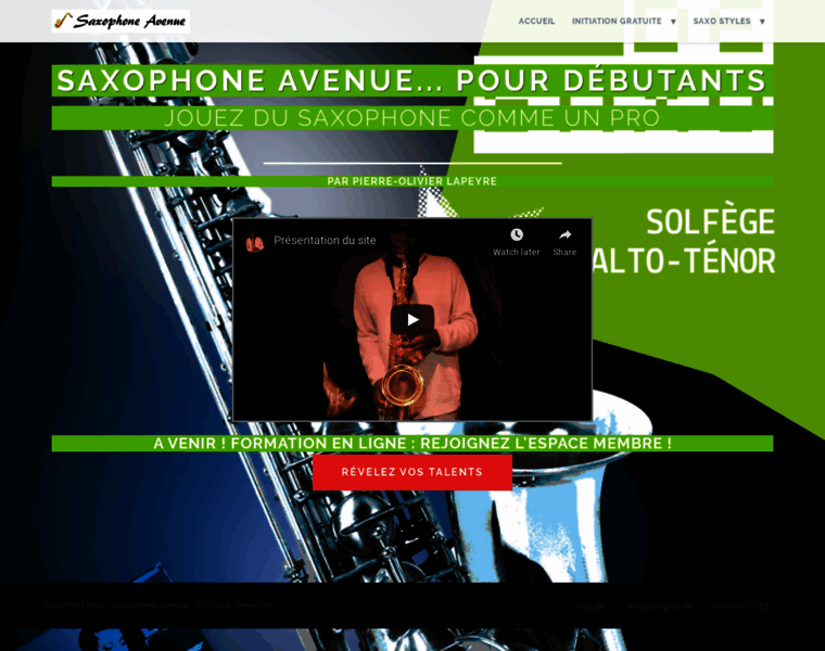 Saxophone-avenue.com thumbnail