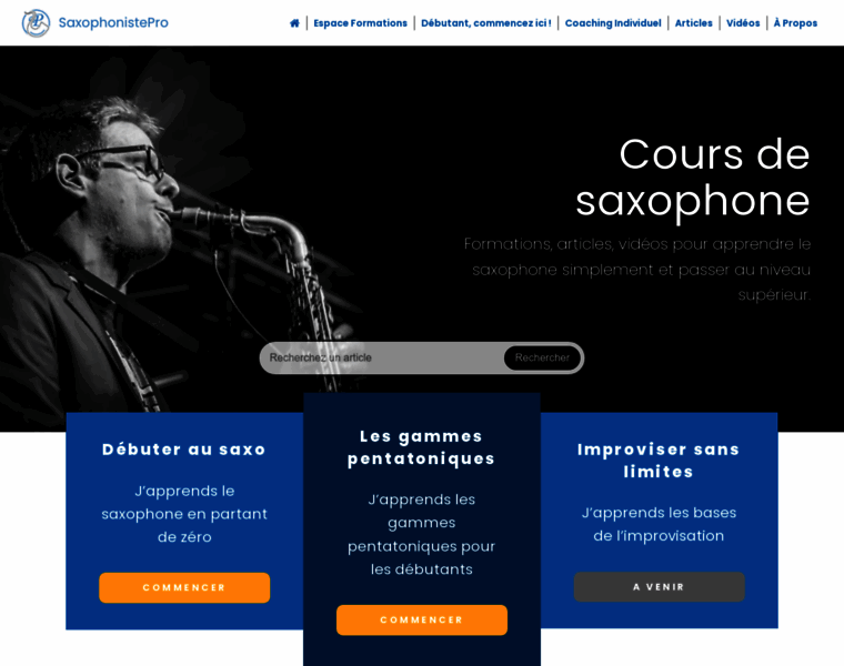 Saxophonistepro.com thumbnail