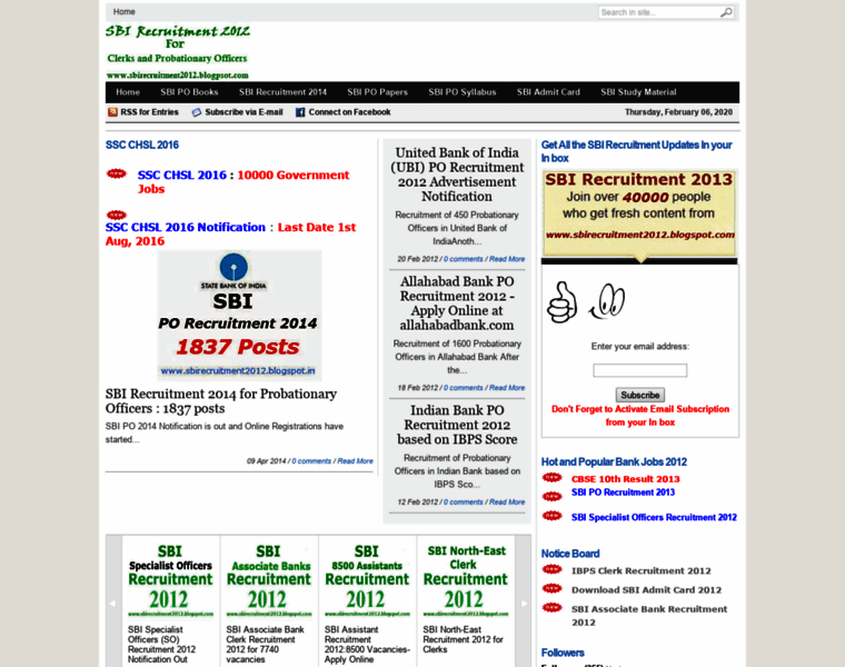 Sbirecruitment2012.blogspot.in thumbnail Sbirecruitment2012.blogspot.in thumbnail