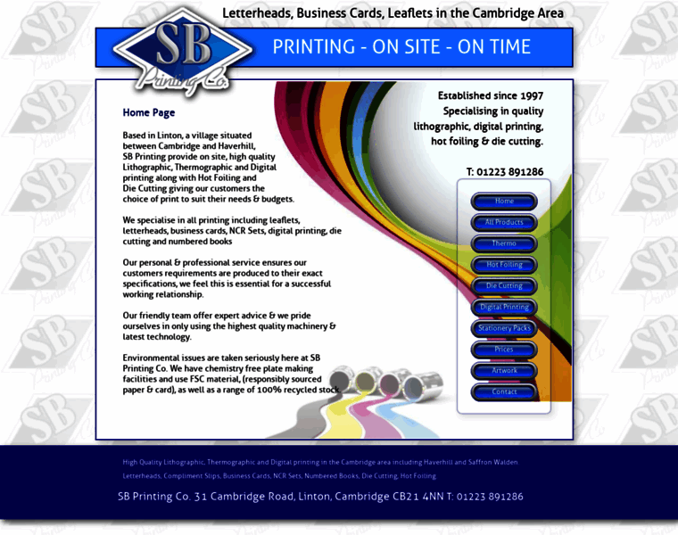 Sbprinting.co.uk thumbnail
