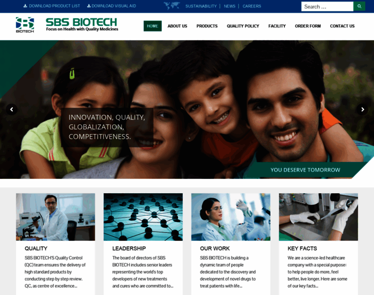 Sbsbiotech.com thumbnail