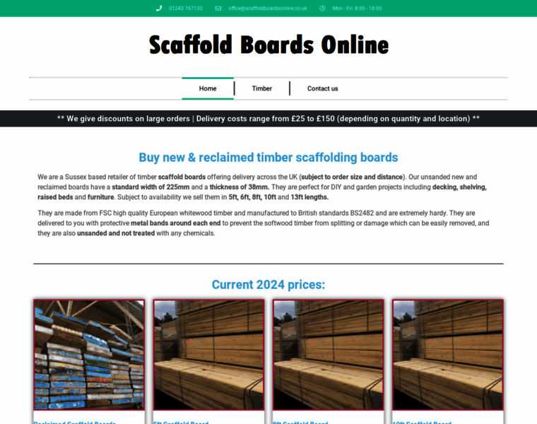 Scaffoldboardsonline.co.uk thumbnail