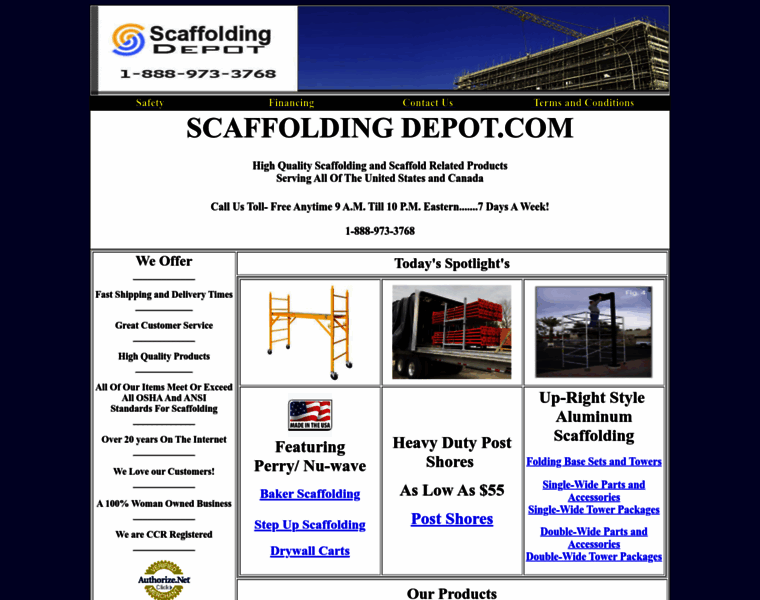 Scaffoldingdepot.com thumbnail