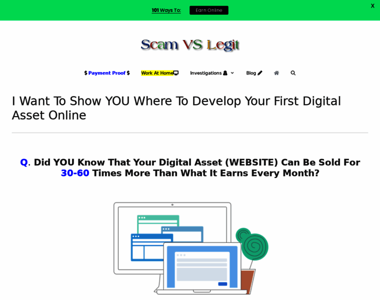 Scamvslegit.com thumbnail
