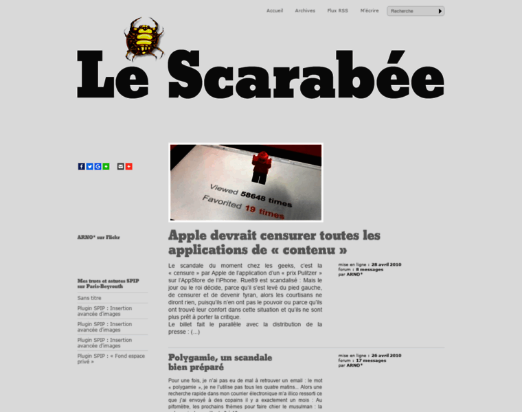 Scarabee.org thumbnail