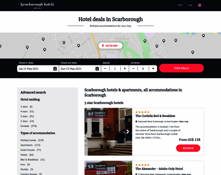 Scarborough-hotels.co.uk thumbnail