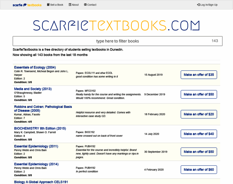 Scarfietextbooks.com thumbnail