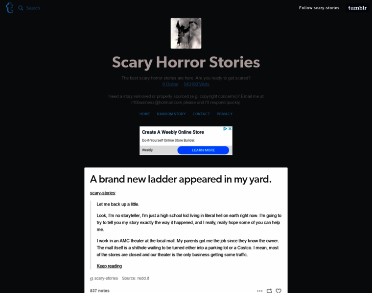Scaryhorrorstories.net thumbnail