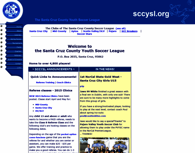 Sccysl.org thumbnail