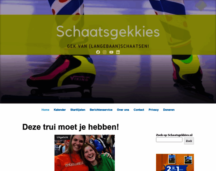 Schaatsgekkies.nl thumbnail