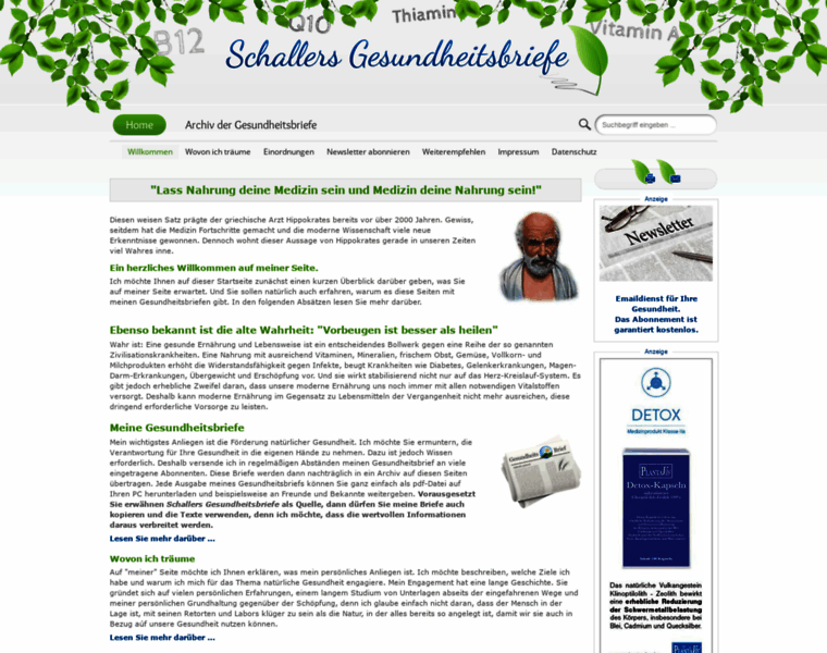 Schallers-gesundheitsbriefe.de thumbnail