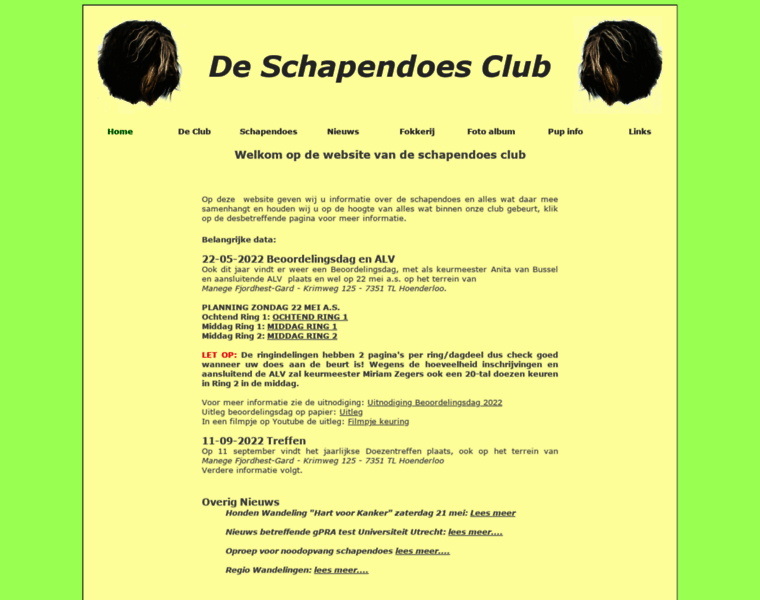 Schapendoesclub.nl thumbnail