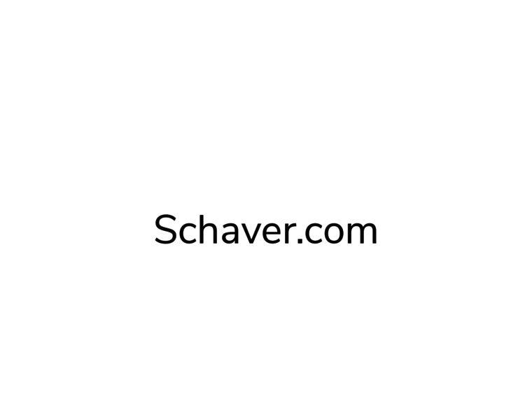 Schaver.com thumbnail