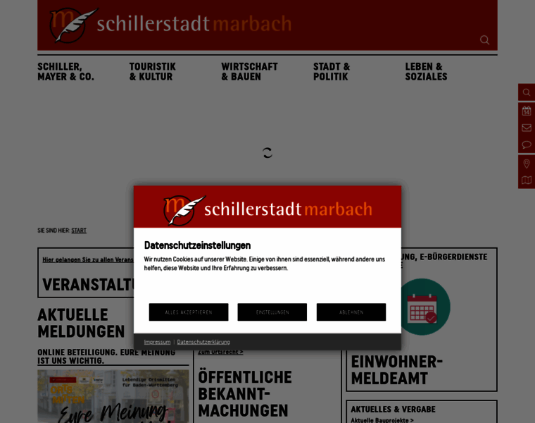 Schillerstadt-marbach.de thumbnail