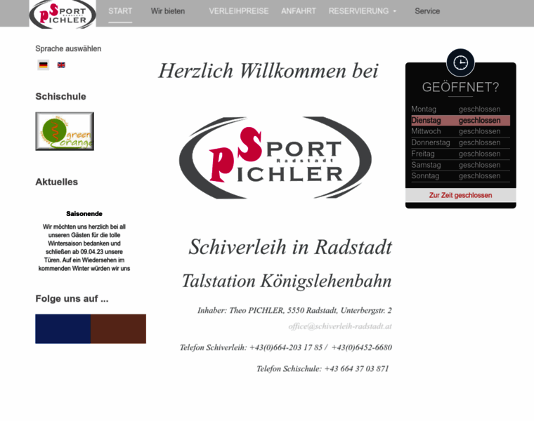 Schiverleih-radstadt.at thumbnail