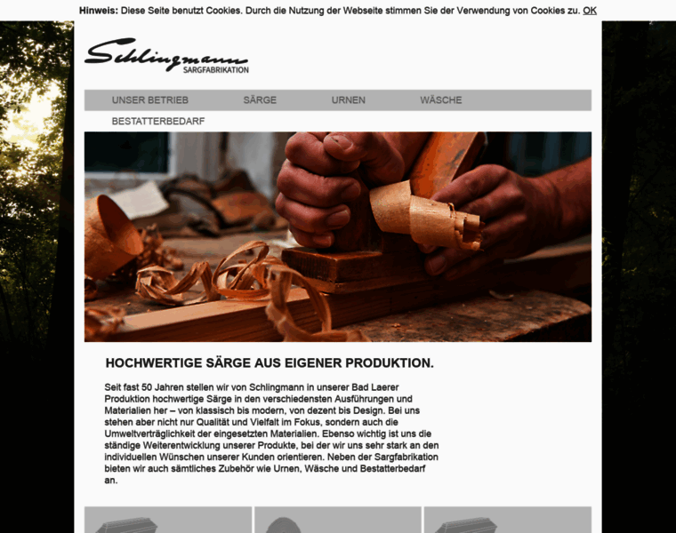 Schlingmann-sargfabrikation.de thumbnail