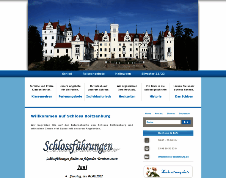 Schloss-boitzenburg.de thumbnail