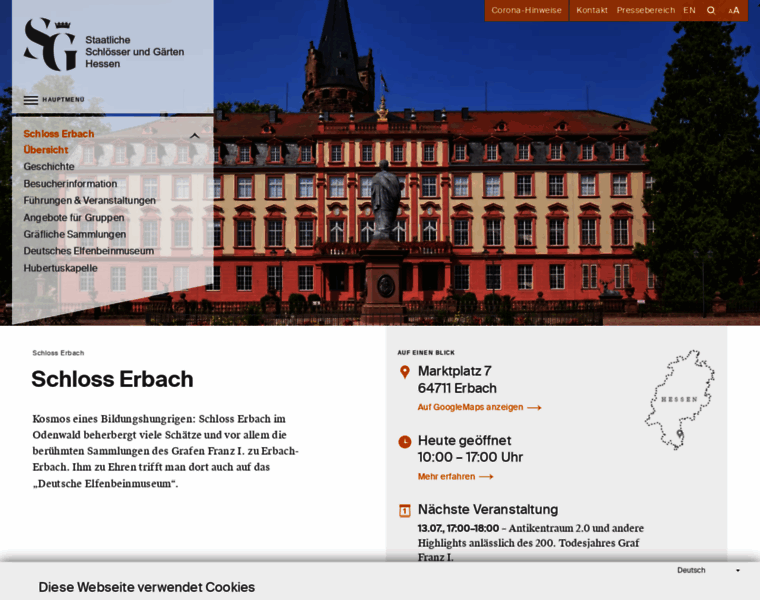 Schloss-erbach.de thumbnail
