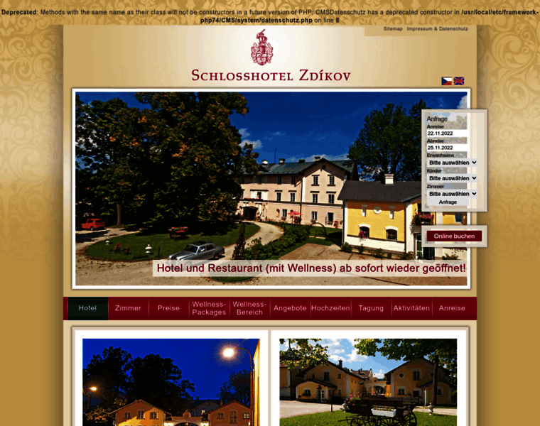 Schlosshotel-zdikov.de thumbnail