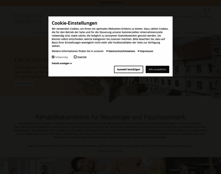 Schlossklinik-buchau.de thumbnail