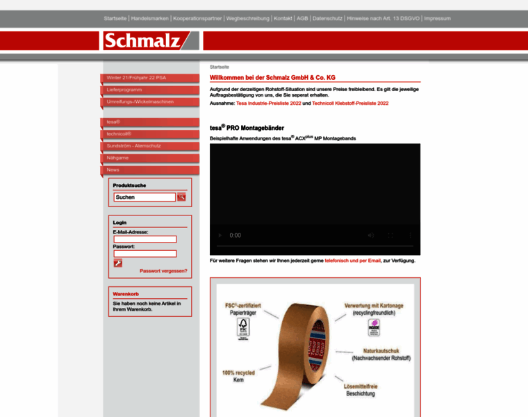 Schmalz-online.de thumbnail