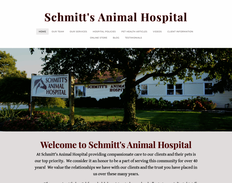Schmittsanimalhospital.com thumbnail