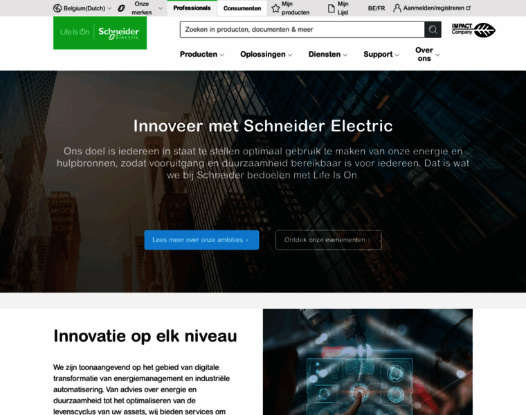 Schneider-electric.be thumbnail