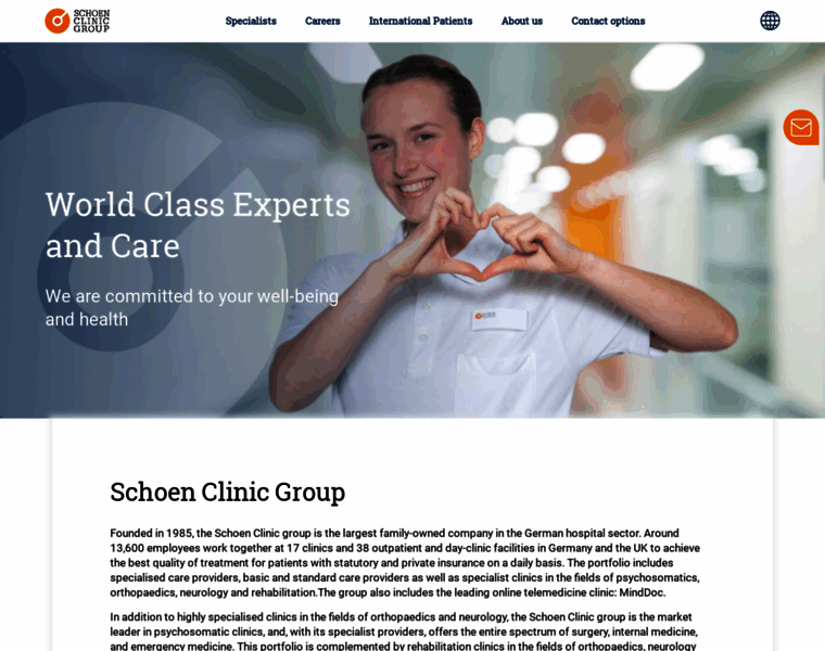 Schoen-clinic.com thumbnail