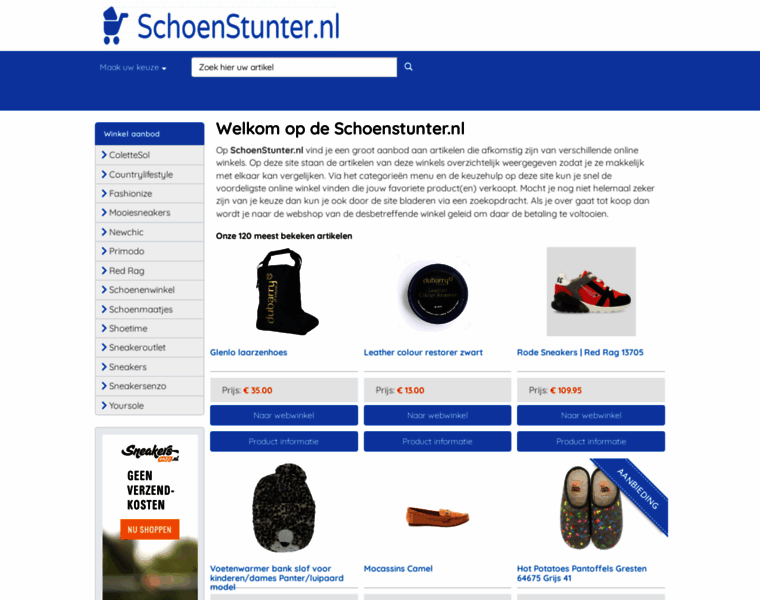 Schoenstunter.nl thumbnail