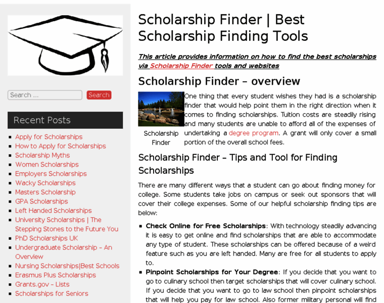 Scholarship-finder.org thumbnail