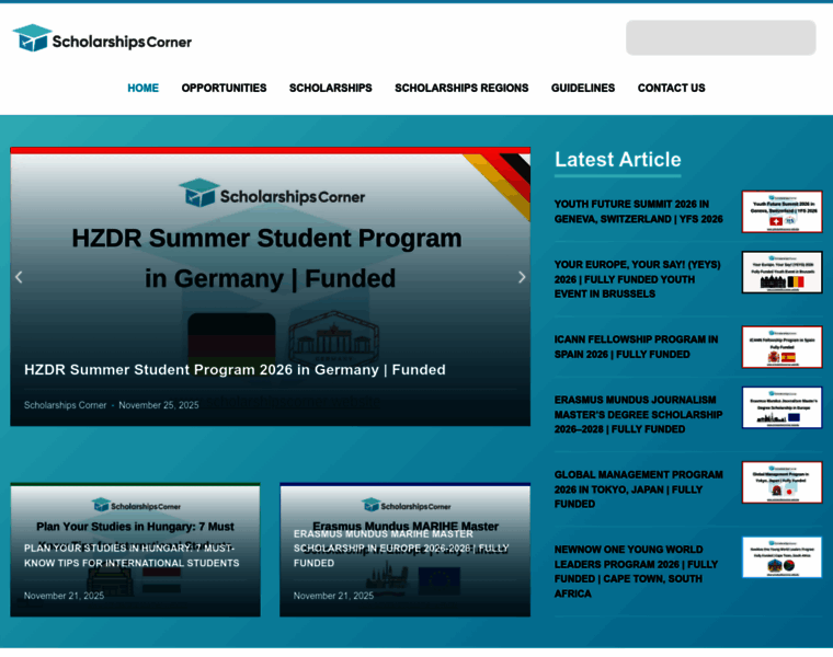 Scholarshipscorner.website thumbnail