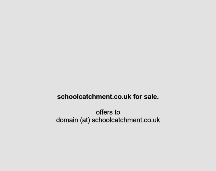 Schoolcatchment.co.uk thumbnail