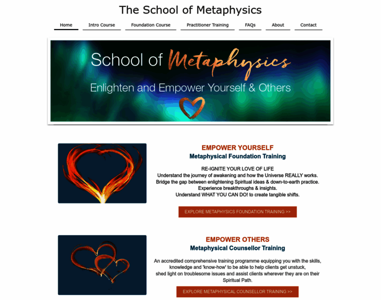 Schoolofmetaphysics.com thumbnail