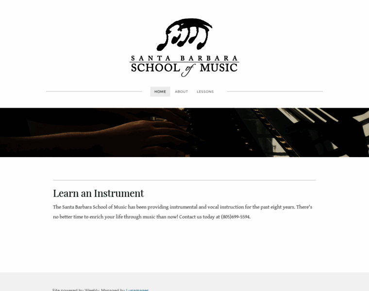 Schoolofmusicsb.com thumbnail