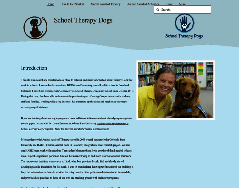 Schooltherapydogs.org thumbnail
