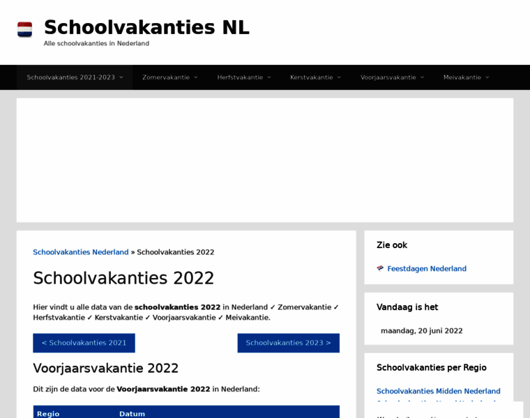 Schoolvakanties-nl.nl thumbnail