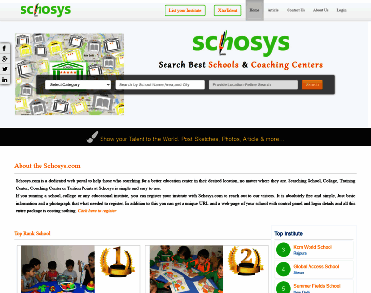 Schosys.com thumbnail