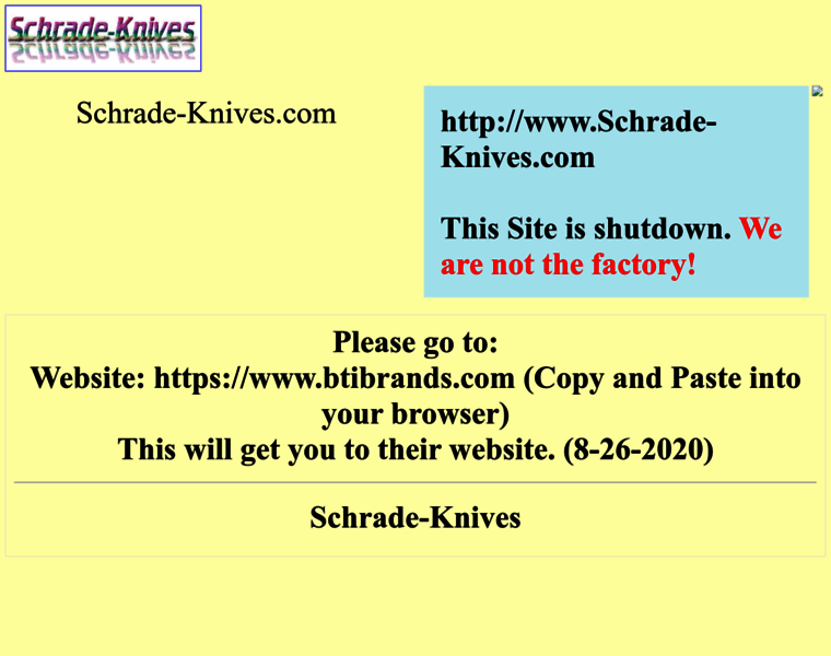 Schrade-knives.com thumbnail