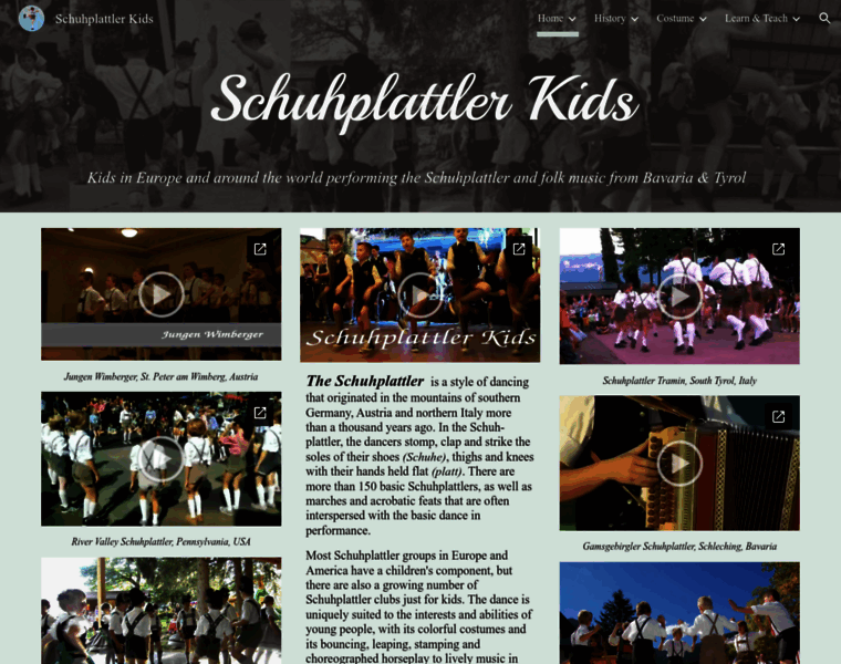 Schuhplattlerkids.org thumbnail