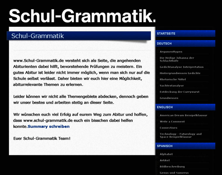 Schul-grammatik.de thumbnail
