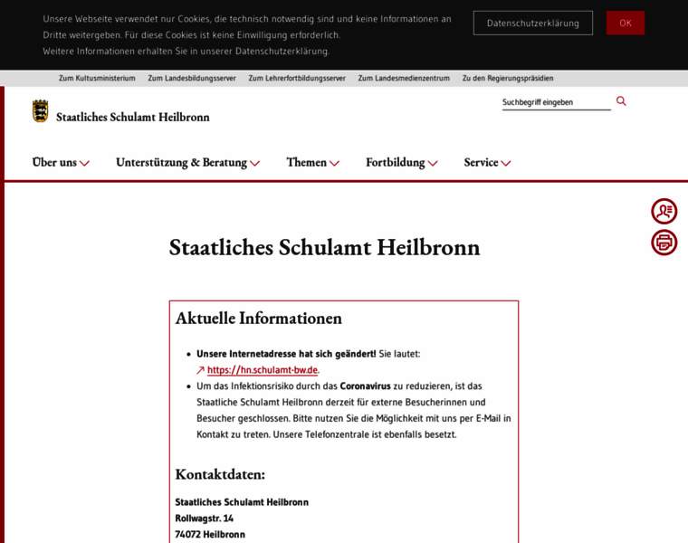 Schulamt-heilbronn.de thumbnail