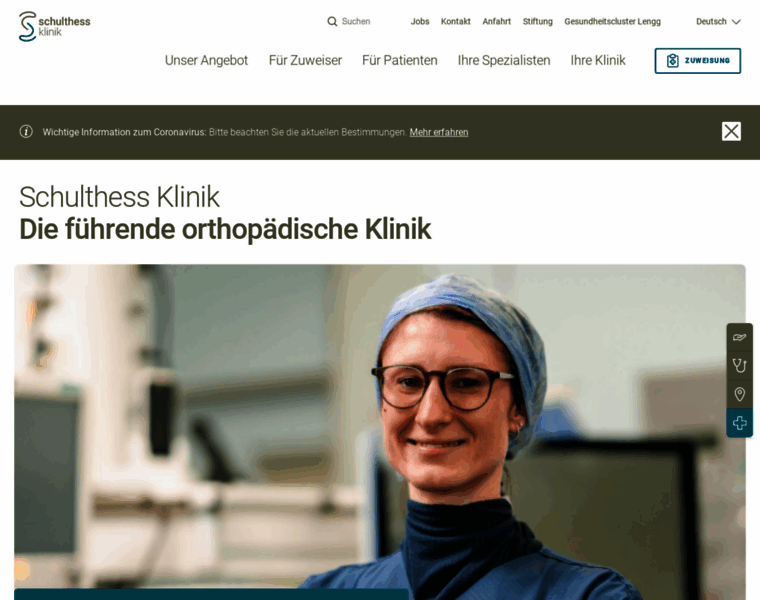 Schulthessklinik.ch thumbnail