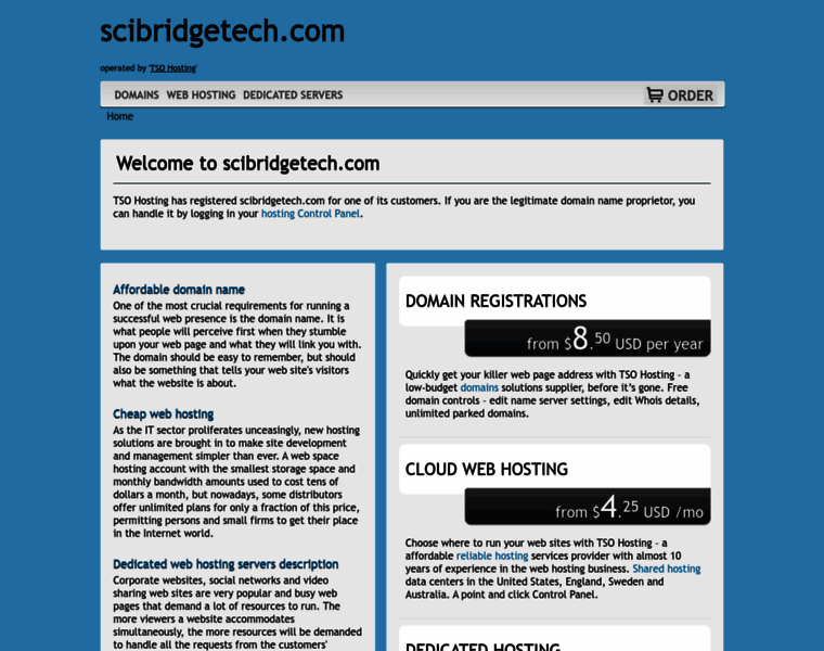 Scibridgetech.com thumbnail