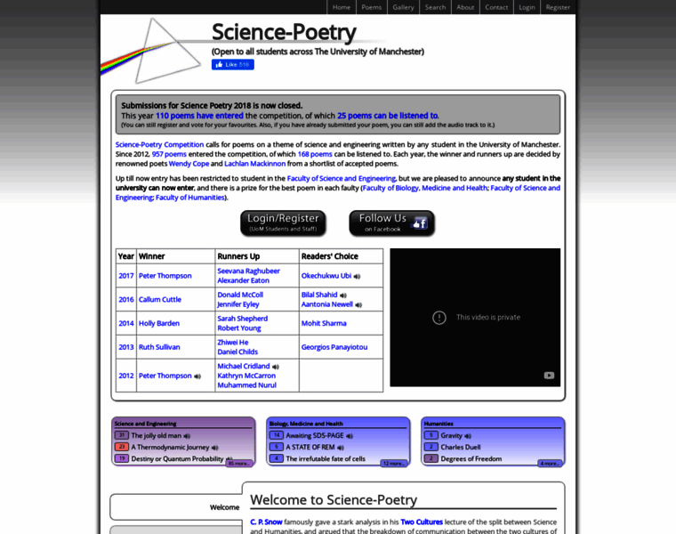 Science-poetry.com thumbnail